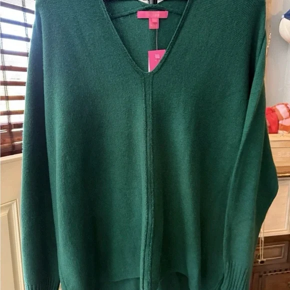 Lilly Pulitzer Women's Sevie Evergreen Sweater XL NWT $138 - Picture 4 of 8